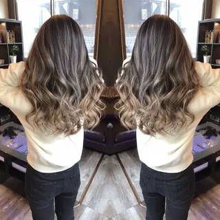 ミディアム カラー KIRA スズキ タクヤ/店長のヘアスタイル