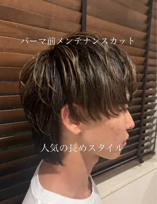 ロング メンズ レイヤーカット/艶髪 /パーマaikoのヘアスタイル