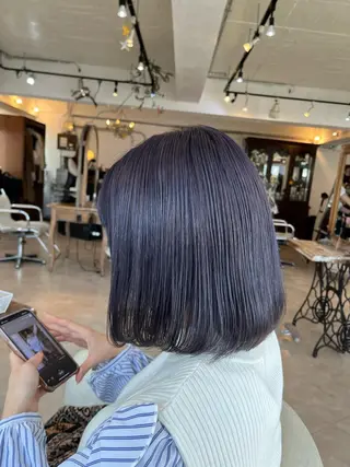 ミディアム カラー 💛ハイトーン💛 りむのヘアスタイル