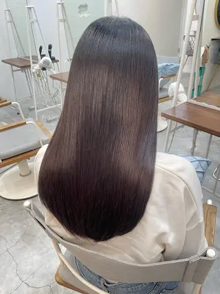 ロング カラー パーマ ROMMY.所属・ナカノユウ/本厚木/ レイヤーカットのヘアスタイル