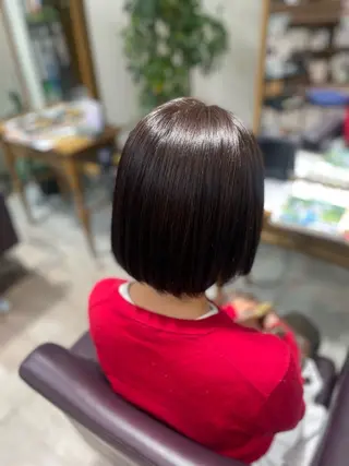 ショート カラー シミズ カエデ🍁のヘアスタイル