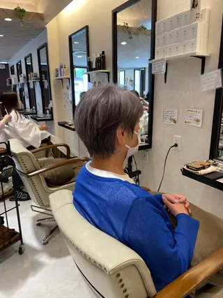 ショート カラー 本店店長☆ 前原海翔のヘアスタイル