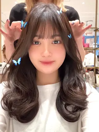 セミロング 韓国くびれレイヤー 🇰🇷はづきのヘアスタイル