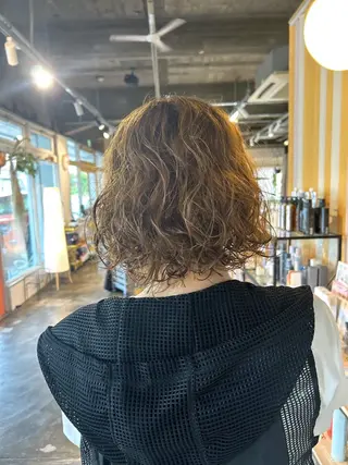 パーマ 透明感カラー 暖色shihoのヘアスタイル