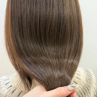 セミロング カラー ヘアアレンジ キヨミ 韓国レイヤーカットのヘアスタイル