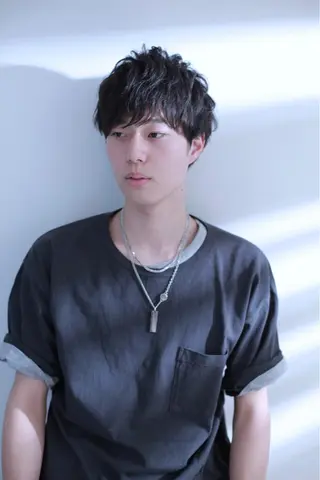 パーマ メンズ 髪質改善/イルミナ/ 城崎のヘアスタイル