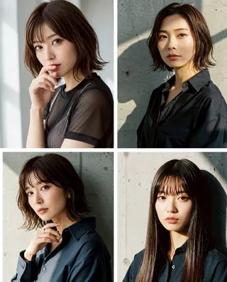 セミロング 鈴木 優里花のヘアスタイル