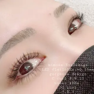 マツエク・マツパ mimośa. EyeDesignのマツエク・マツパデザイン