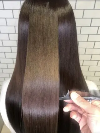 ロング EARTH川越/オー ナー/阿部建のヘアスタイル