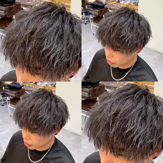パーマ メンズ メンズ特化LIBER 石川玲央のヘアスタイル