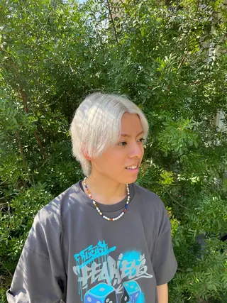 ショート カラー メンズ 増田 ルナのヘアスタイル