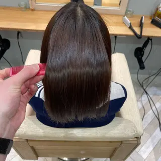 セミロング カラー 新宿/髪質改善/ボブ 韓国レイヤー大重聖斗のヘアスタイル