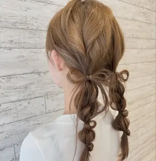 ヘアアレンジ 朝尾 愛花のヘアスタイル