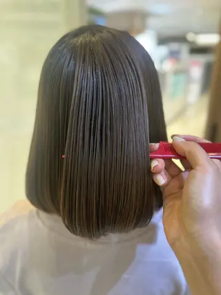 ショート 艶質改善/縮毛矯正 ササキナツミのヘアスタイル