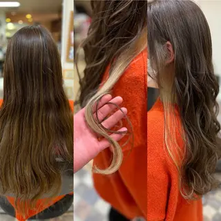 ロング カラー Aile所属・酸性ストレート／カラ ー/山下高明のヘアスタイル