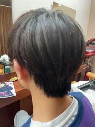 ショート メンズ ルキ🌈ブリーチカラ ー&メンズパーマ🦄のヘアスタイル