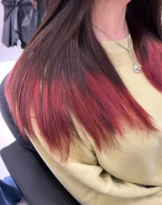 セミロング カラー hair salon A 【エース】所属・🫧高鹿汰一髪質改善 /白髪ぼかし🫧のヘアスタイル