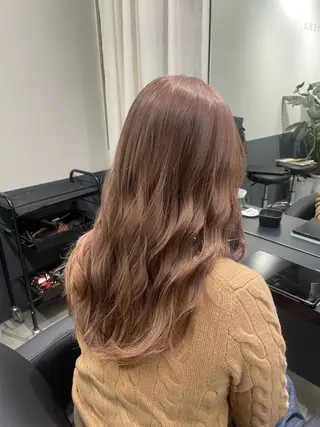 セミロング カラー .sayo/ Rubik's江坂のヘアスタイル