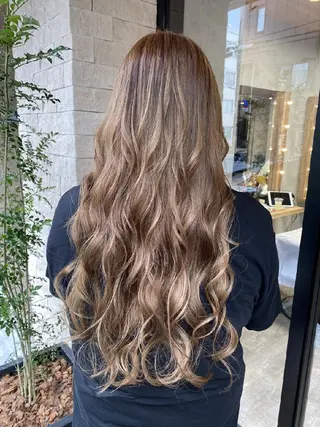 ロング カラー RIENS♡xrea 山本優舞のヘアスタイル