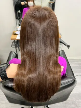 ロング CHORD 四条河原町駅店　髪質改善&韓国風&ハイトーンカラー所属・けいと髪質改善 全年齢リピート多数のヘアスタイル