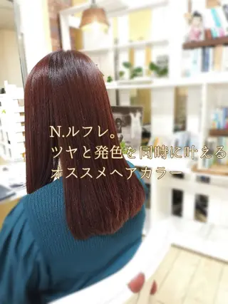 カラー ミディアム 野田 茉希のヘアスタイル