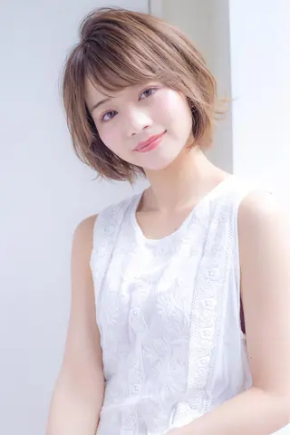 ショート カラー パーマ ヘアアレンジ ネイル マツエク・マツパ レイヤー＆カラー 人気美容師倉崎涼のヘアスタイル