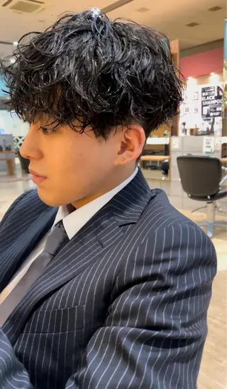 ショート パーマ メンズ i.+sapporo所属・ショート/レイヤー /札幌/小山内のヘアスタイル