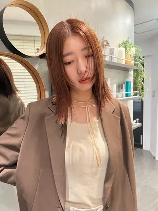 ミディアム カラー アンニュイヘア🪽 ayumiのヘアスタイル