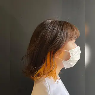 ミディアム カラー 艶髪/髪質改善/ MONSO山本のヘアスタイル