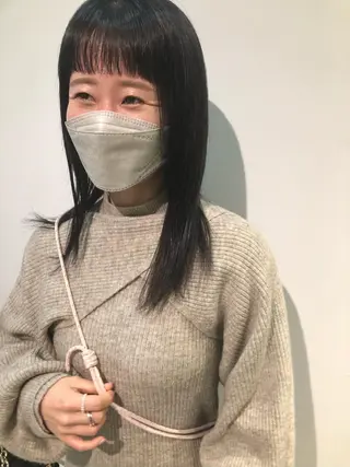 セミロング カラー レイヤー/お顔まわり 暖色カラー🍑Amiのその他イメージ