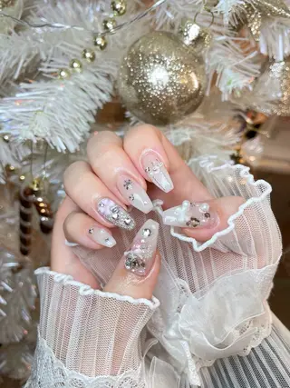 ネイル 23時まで❤︎韓国、 ワンホンネイルのネイルデザイン