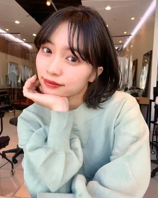 ミディアム カラー 🌱小顔ヘア/ボブ ミディアム/双葉🌱のヘアスタイル