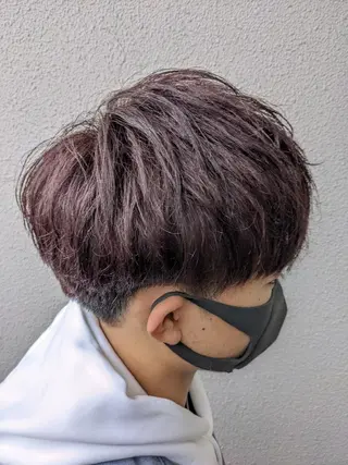 ショート メンズ カラー 小川 健治✨のヘアスタイル