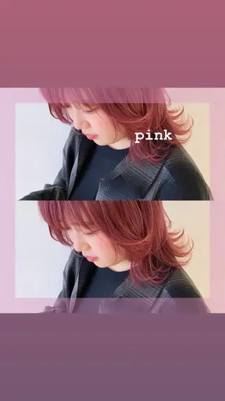 セミロング カラー ヘアアレンジ 🌻Insta指名 NO.1🌻Shoのヘアスタイル