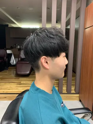 メンズ バーバーショップ涼桜新町店所属・田中大 パーマ/メンズカットのヘアスタイル