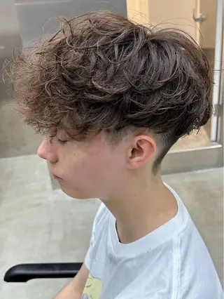 ショート カラー パーマ 夏果⭐︎fifth 天神 海外風パーマのヘアスタイル