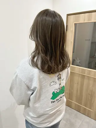 セミロング カラー ボブ/ハイトーン 立川loose 下田のヘアスタイル