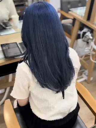 カラー 韓国風ヘアカラー🩵 Rimina💜🪽のヘアスタイル