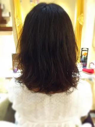 セミロング パーマ 美容歴18年以上🌈 山口のヘアスタイル