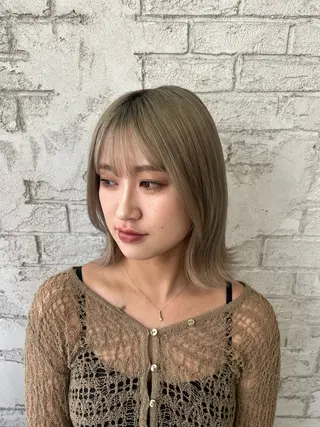ヘアアレンジ 艶々ダブルカラー 💚Rina💚🍨のヘアスタイル