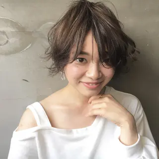 ショート カラー パーマ 牛山 静香のマツエク・マツパデザイン