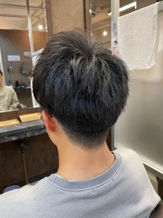 ショート メンズ メンズパーマ特化 カバヤマ　リョウのヘアスタイル