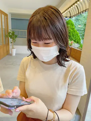 ミディアム COMILE 🌼 SUZUKAのヘアスタイル