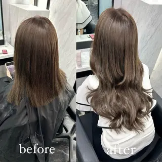 ロング カラー LANDS所属・nanaka 🤍韓国ワンホンヘアのヘアスタイル