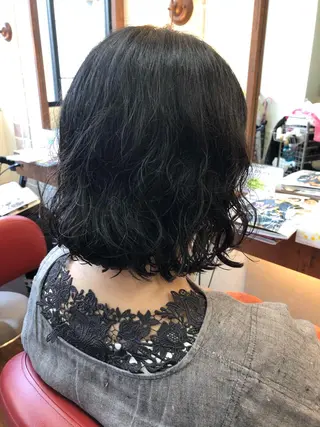 ショート パーマ 大野 まゆのヘアスタイル
