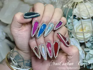 ネイル E.N🦋 長さ出し/持ち込みのネイルデザイン