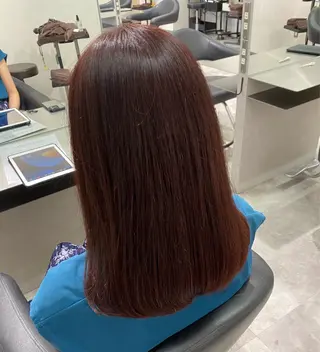ミディアム カラー 透明感カラー/当日予 約OK🤍〔杉野葵〕のヘアスタイル