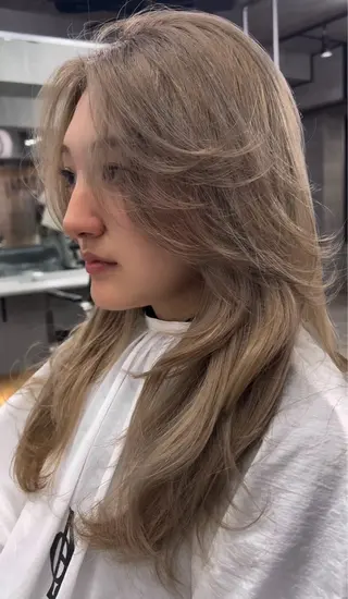 ロング カラー 海外風レイヤー💋 sanaのヘアスタイル