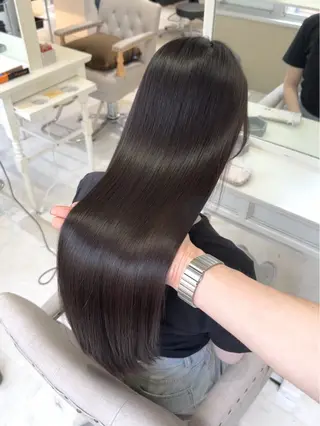 ロング 髪質改善/縮毛矯正 梅田茶屋町/西尾祐作のヘアスタイル