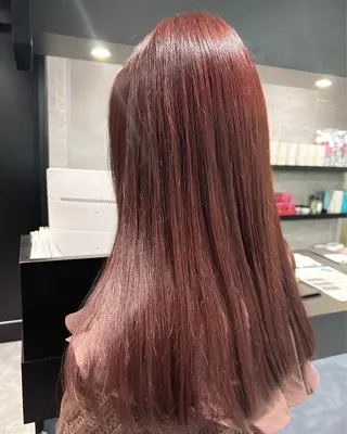 セミロング ブリーチなし ダブルカラー/ゆなのヘアスタイル